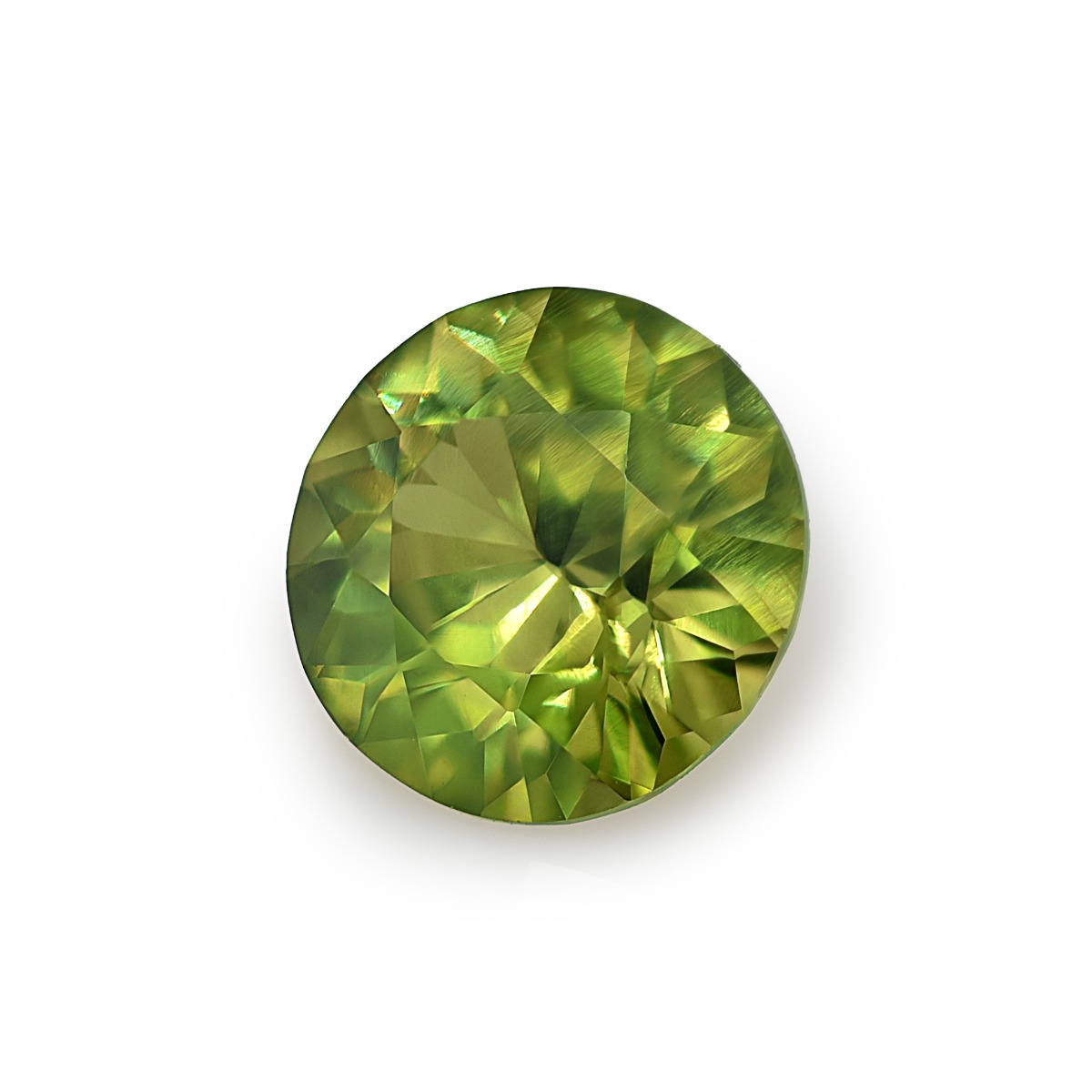 Natürlicher russischer Demantoid Granat mit ""Pferdeschwanz"" Einschlüssen grün 0,81 Karat - Bild 5 von 7