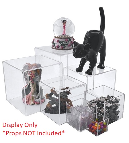 T'z Tagz Klar Acryl Display Ständer 5-seitig Stapelbar Box, Eimer oder Staubschutz - Bild 15 von 17