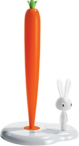 A di Alessi Bunny and Carrot Paper Towel Holder