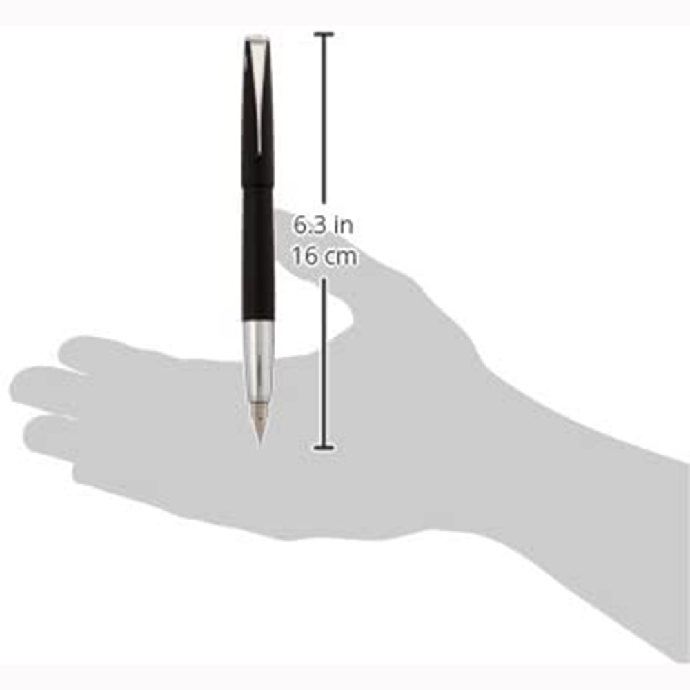 Lamy Studio Fountain Pen - Black Broad Point 14kt Gold Nib Writing Instrument