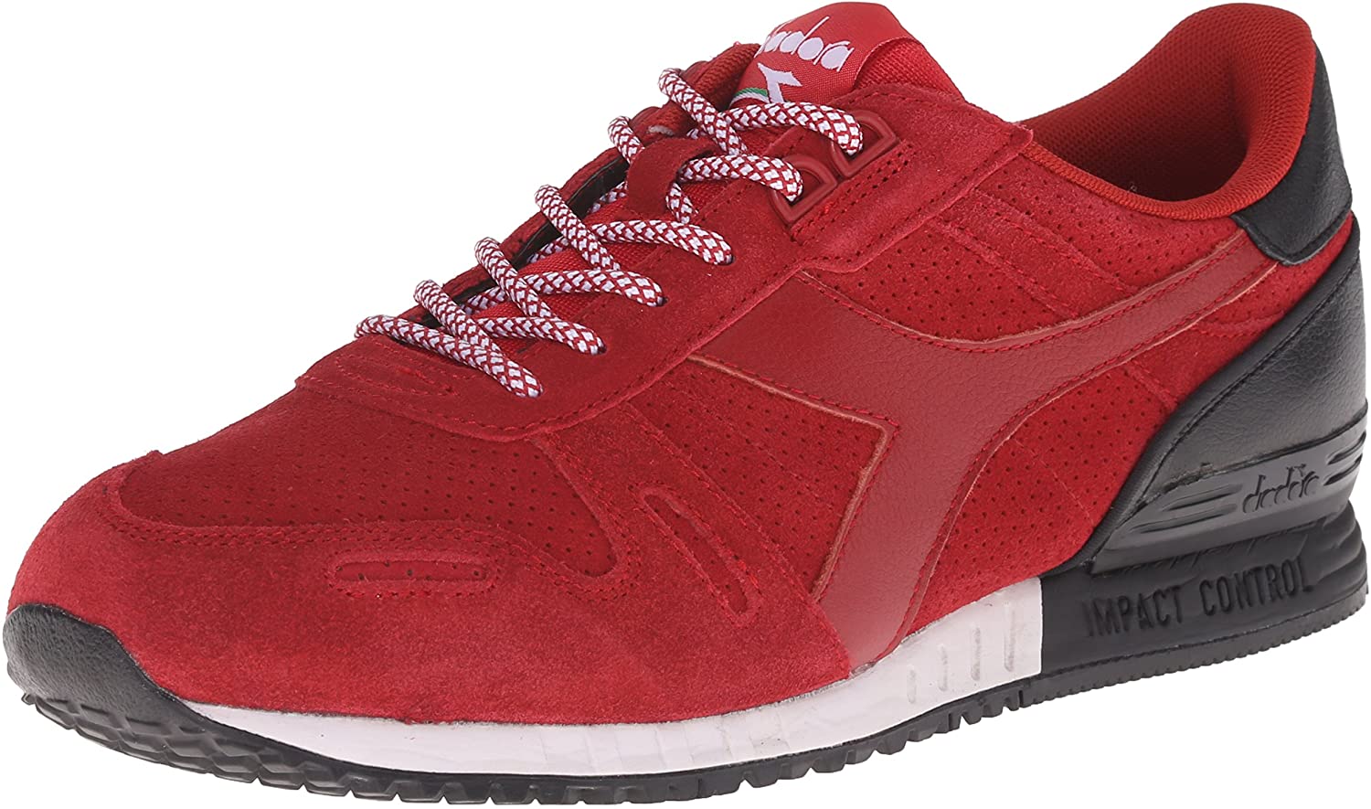 Diadora Mens Titan Suede Fashion Running Shoes Chilli Style 170123 - Picture 5 of 7