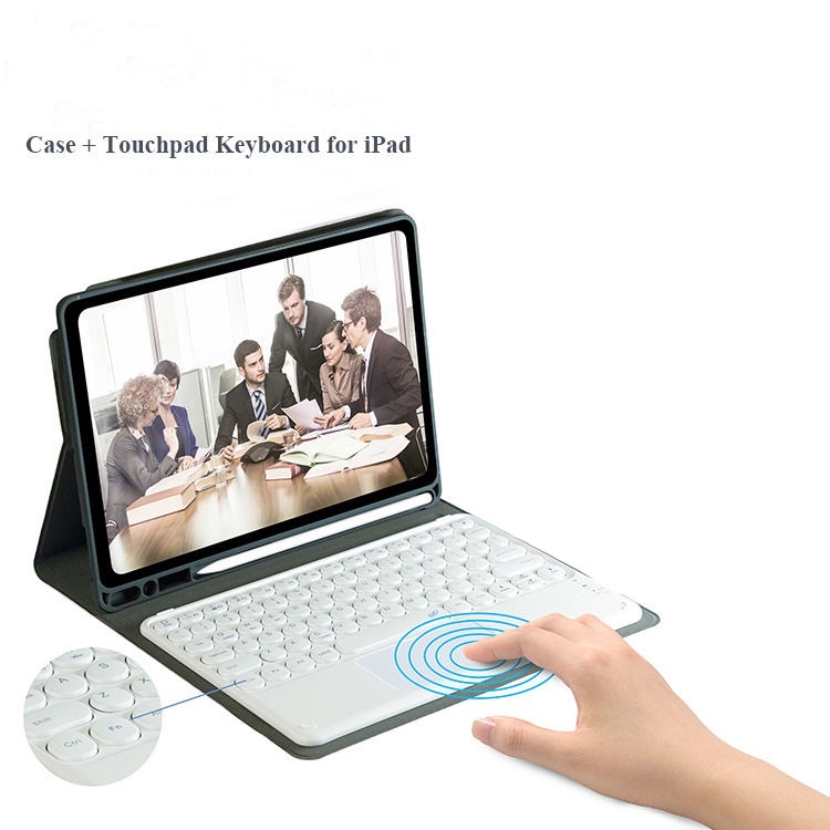 Case For iPad 10.2 2020 8th Generation Case Cover Wireless Keyboard and mouse - Picture 20 of 29