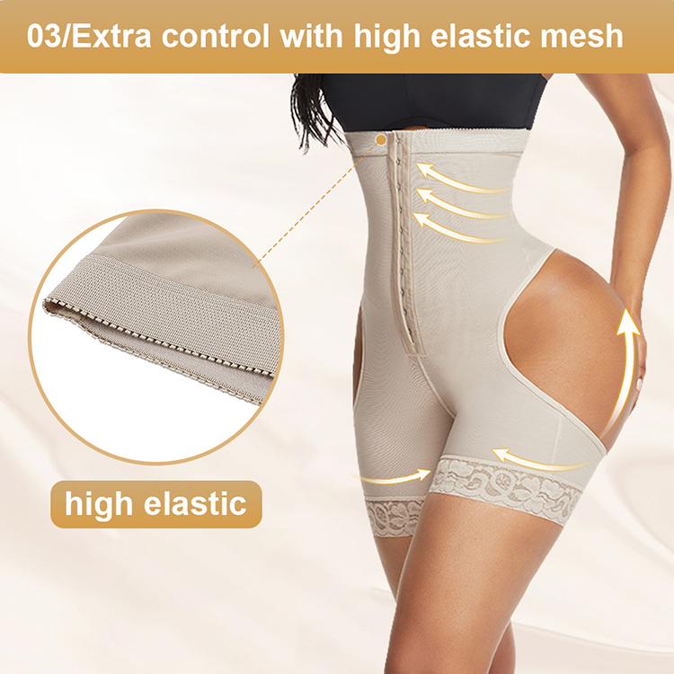 Cayenave Faja Spitze hohe Taille Po-Lifter Bauch Kontrolle Höschen Korsett Shaper - Bild 10 von 26