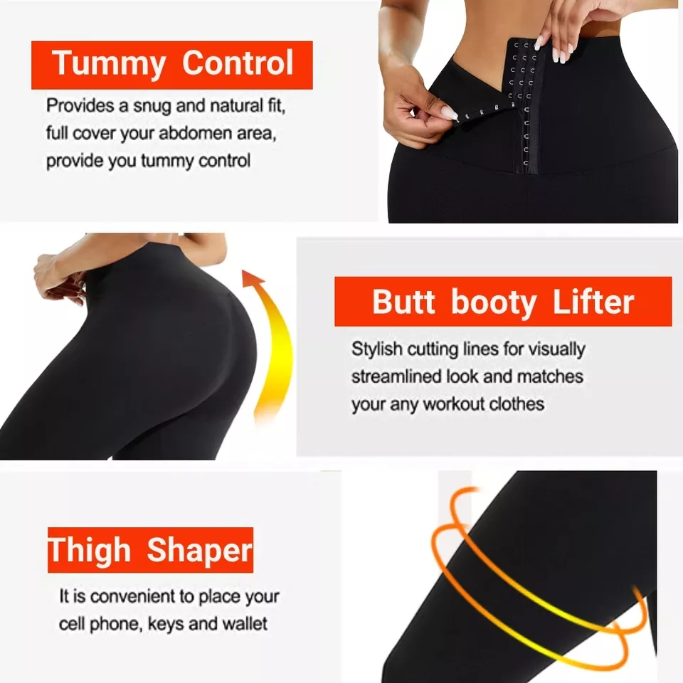 Pantaloncini Cayenave vita alta scarpe da ginnastica shapewear leggings dimagranti pancia - Foto 5 di 31