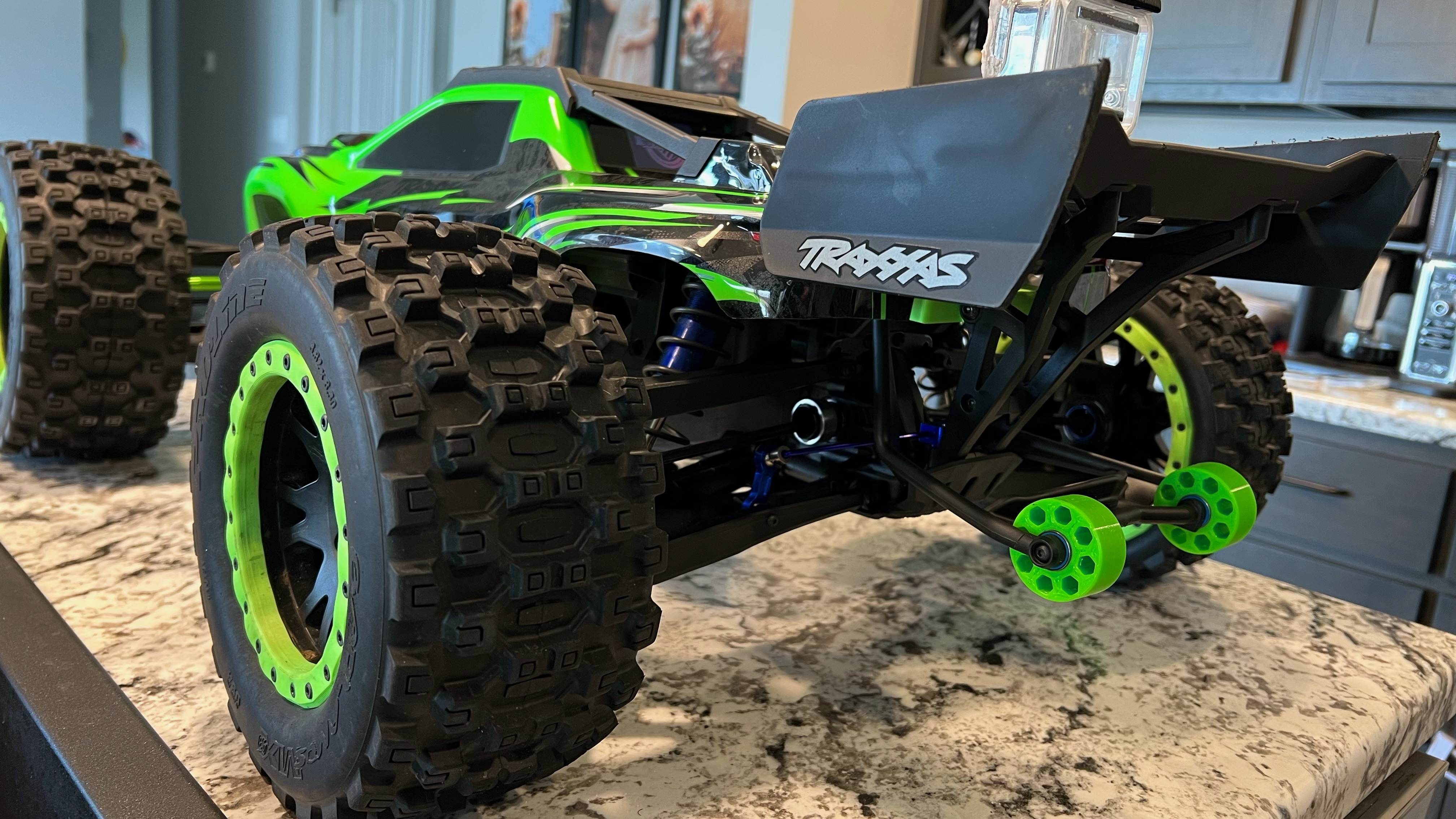 Wheelie Bar Wheels (w/ Bearings) - Compatible w/ Traxxas X-Maxx, XRT & More - Picture 11 of 11