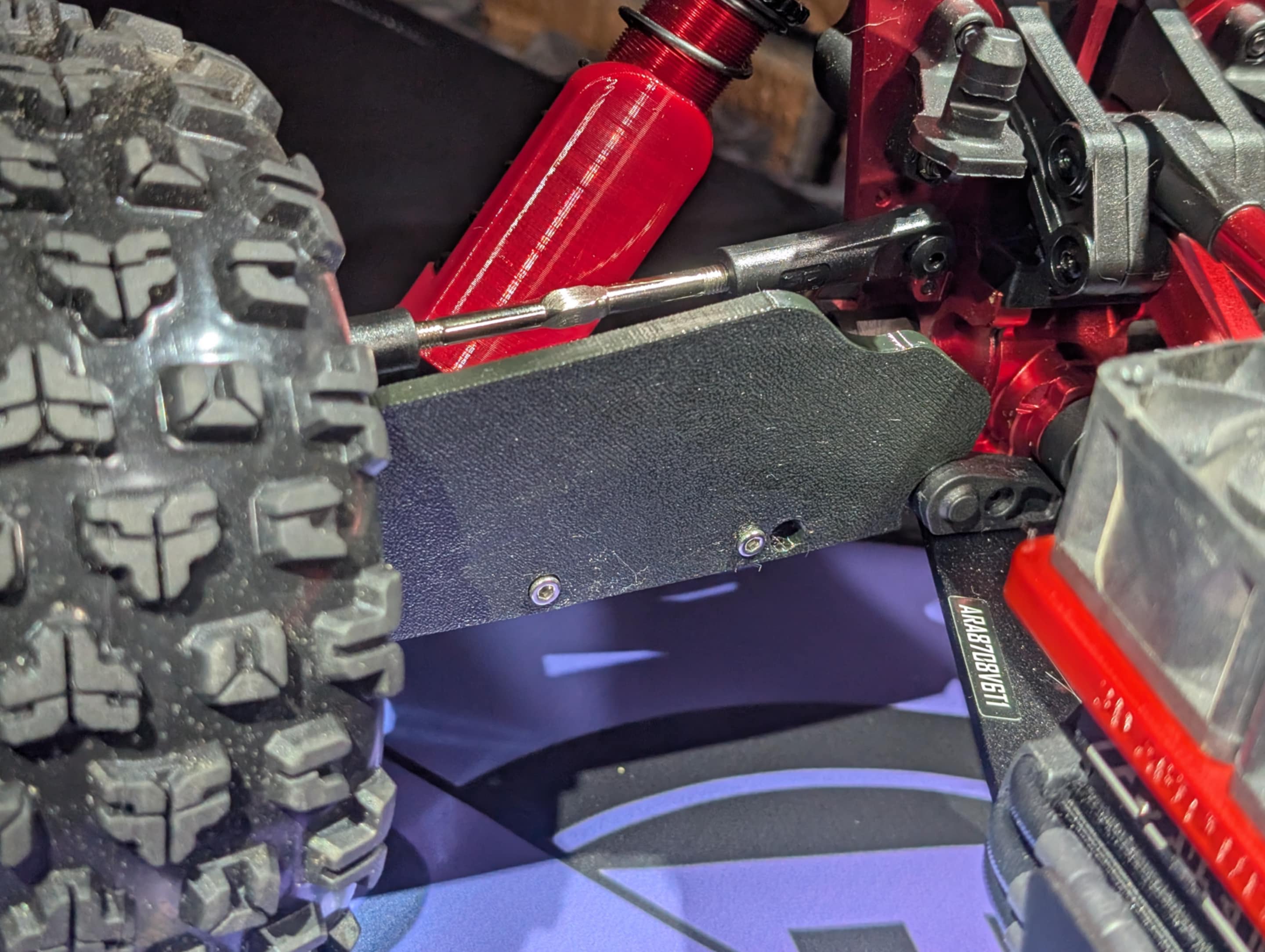 A-Arm Mudguard (Rear) - Compatible w/ Arrma 6S - Picture 7 of 12