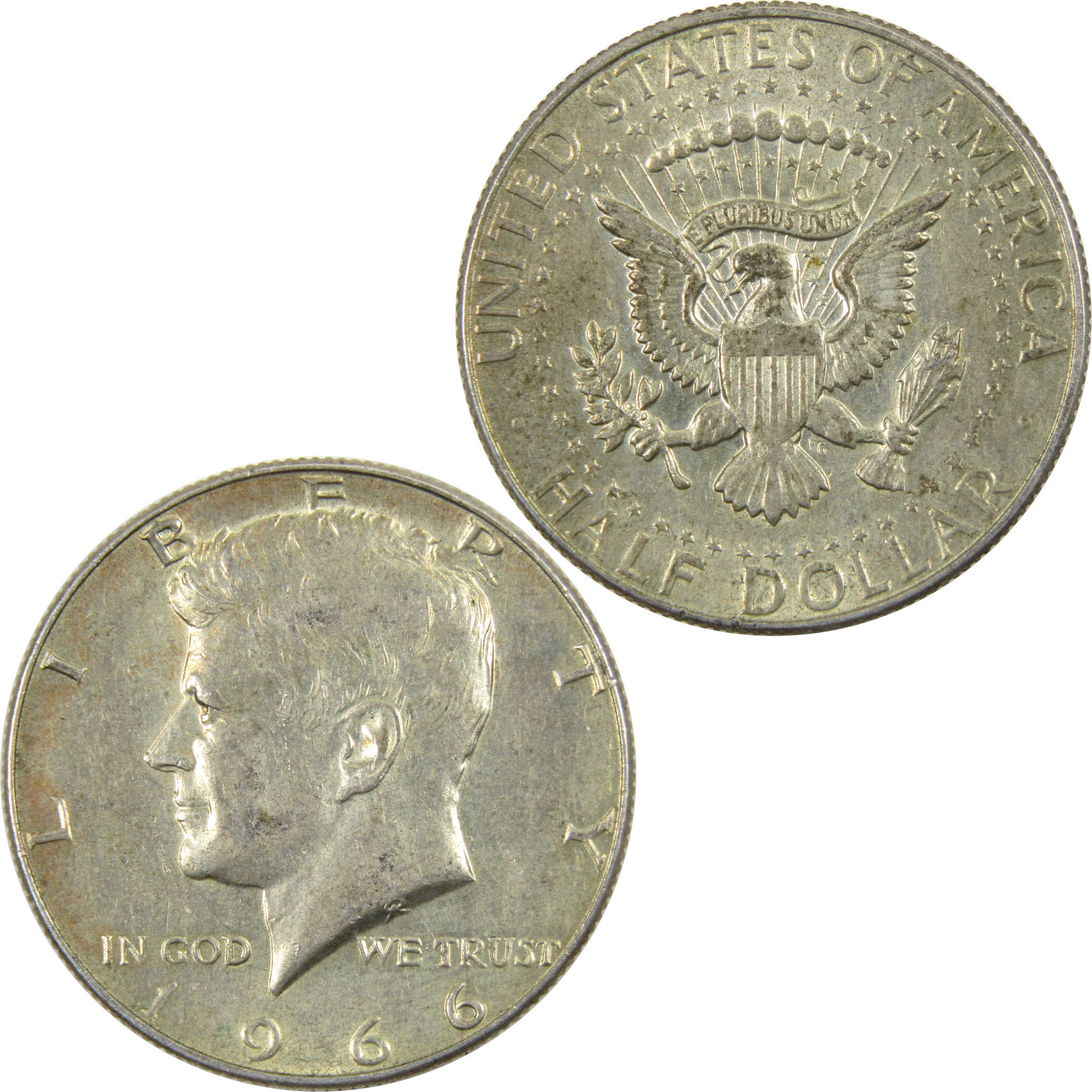 1966 Kennedy Half Dollar Circulated Silver Clad 50c Coin