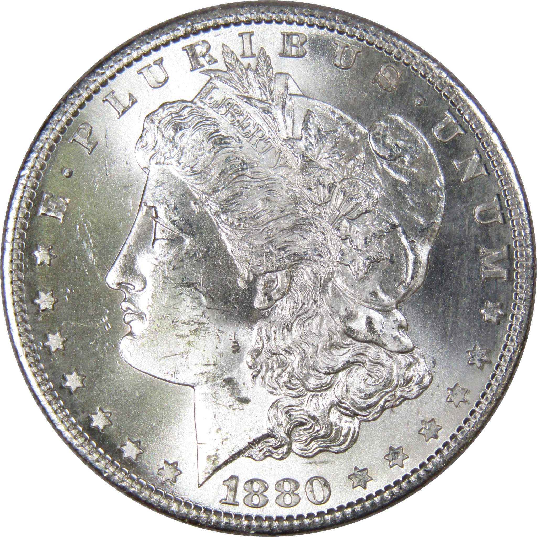 1880 S 1 Morgan Silver Dollar US Coin BU Uncirculated Mint State EBay