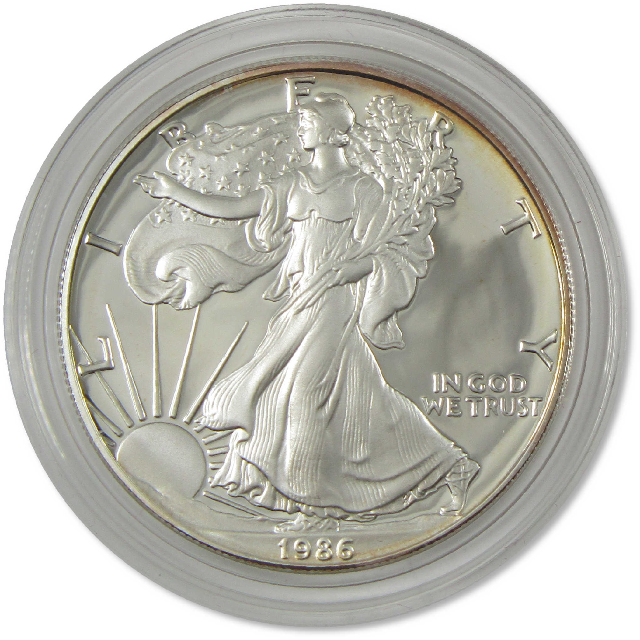 1986 S American Silver Eagle Proof $1 Coin Collectible OGP COA | eBay