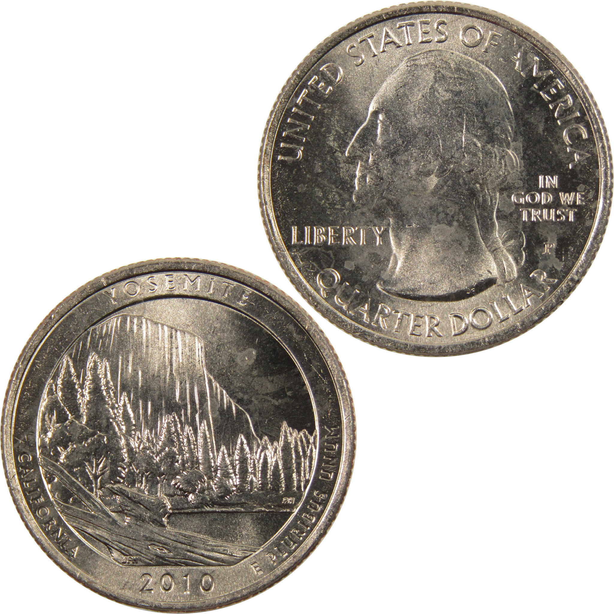 2010 P Yosemite National Park Quarter BU Uncirculated Clad 25c