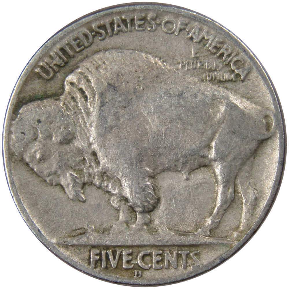 1937 D Indian Head Buffalo Nickel 5 Cent Piece VF Very Fine 5c US Coin
