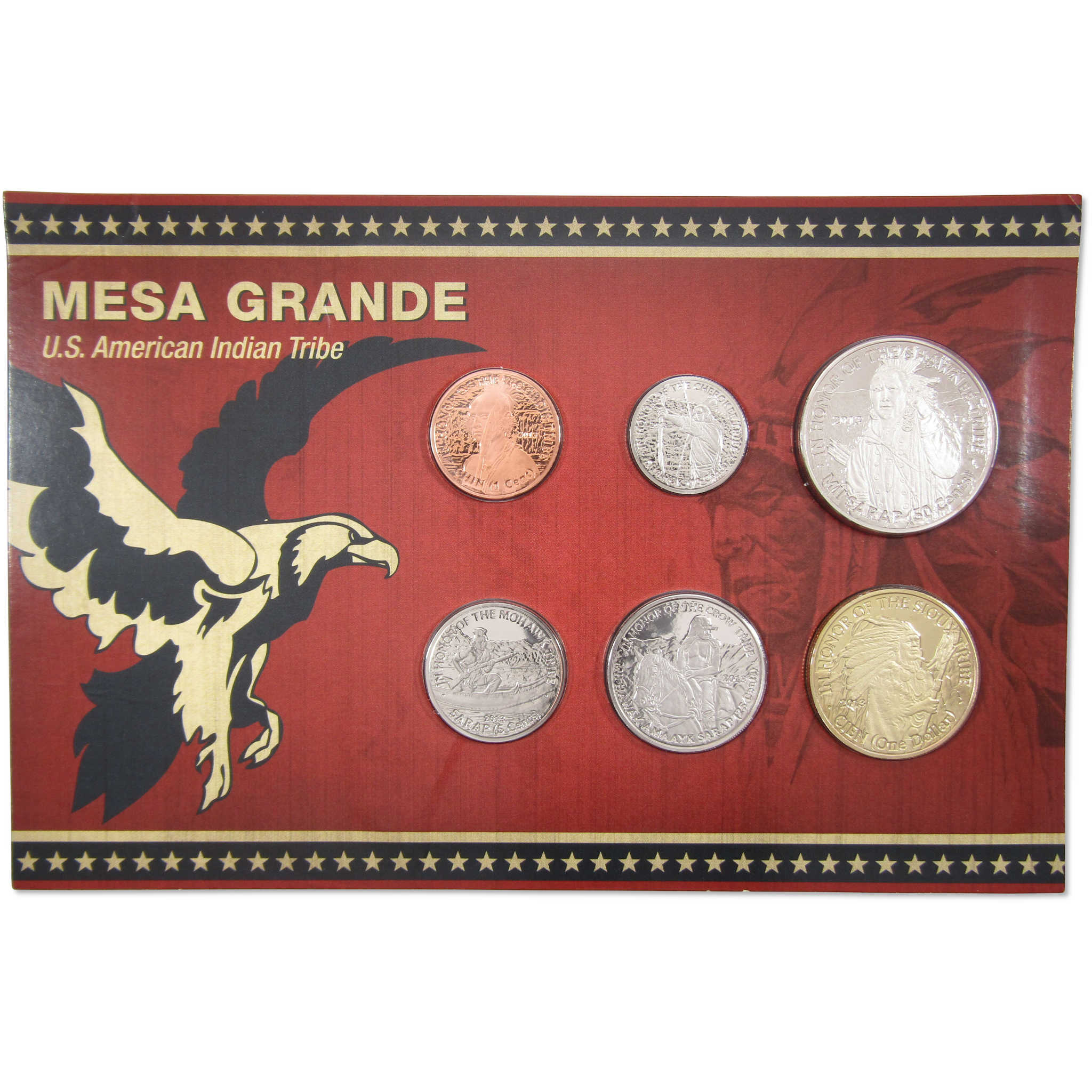 2013 Mesa Grande Tribe Native American Uncirculated Coin Set