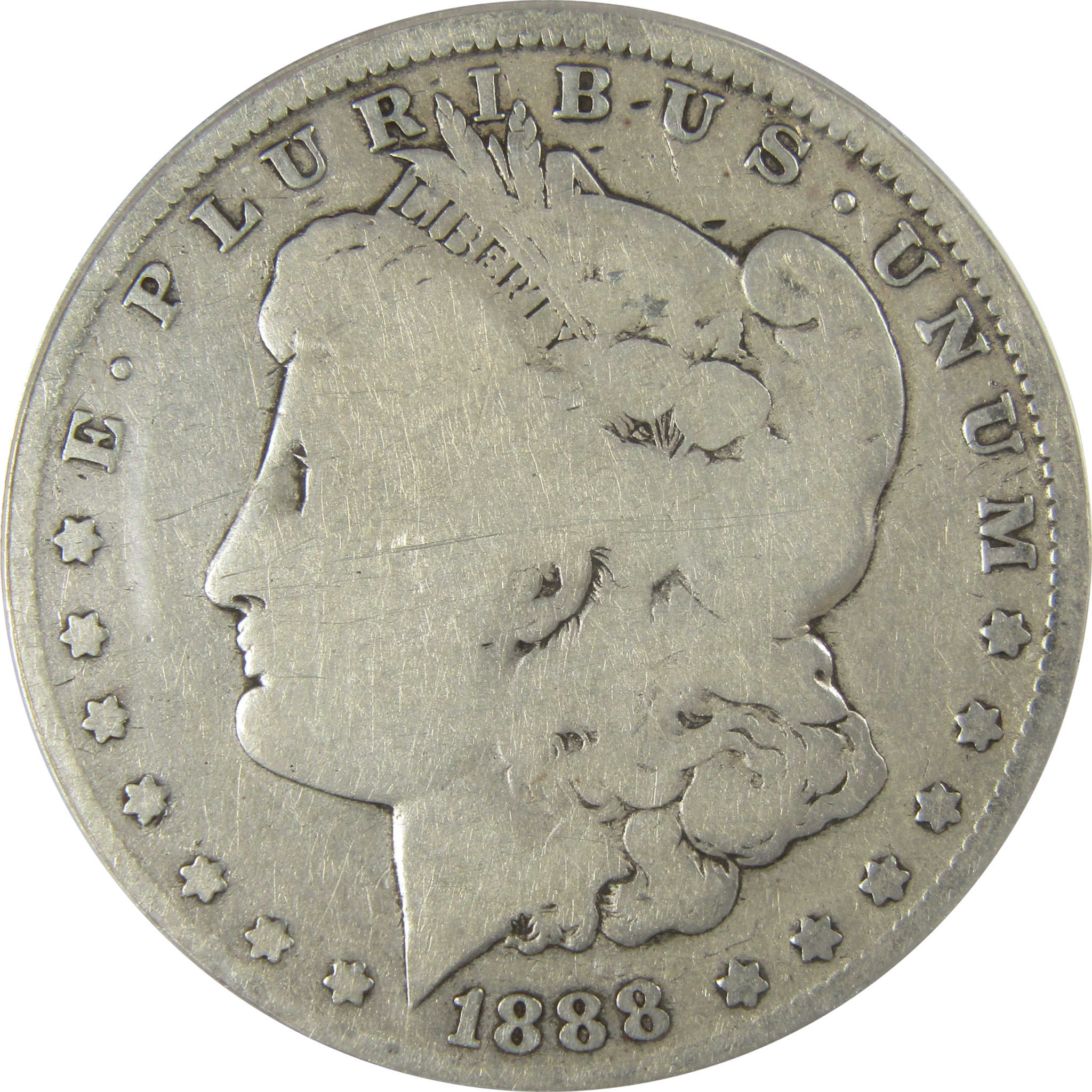 1888 O VAM-4 Hot Lips Morgan Silver Dollar G 6 Details ANACS SKU