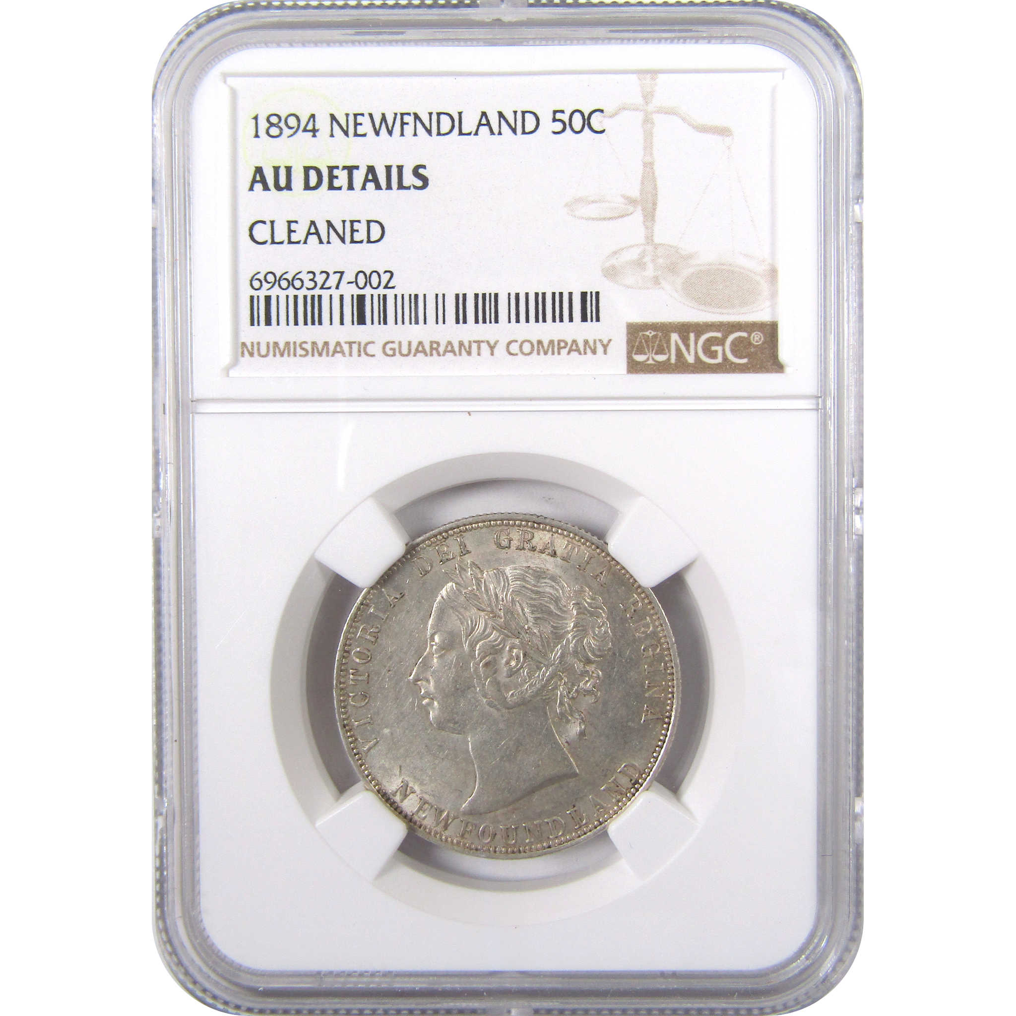 1881 ヴィクトリア50セント銀貨　Newfoundland Canada美品 50 Cents - Victoria - Newfoundland – Numista