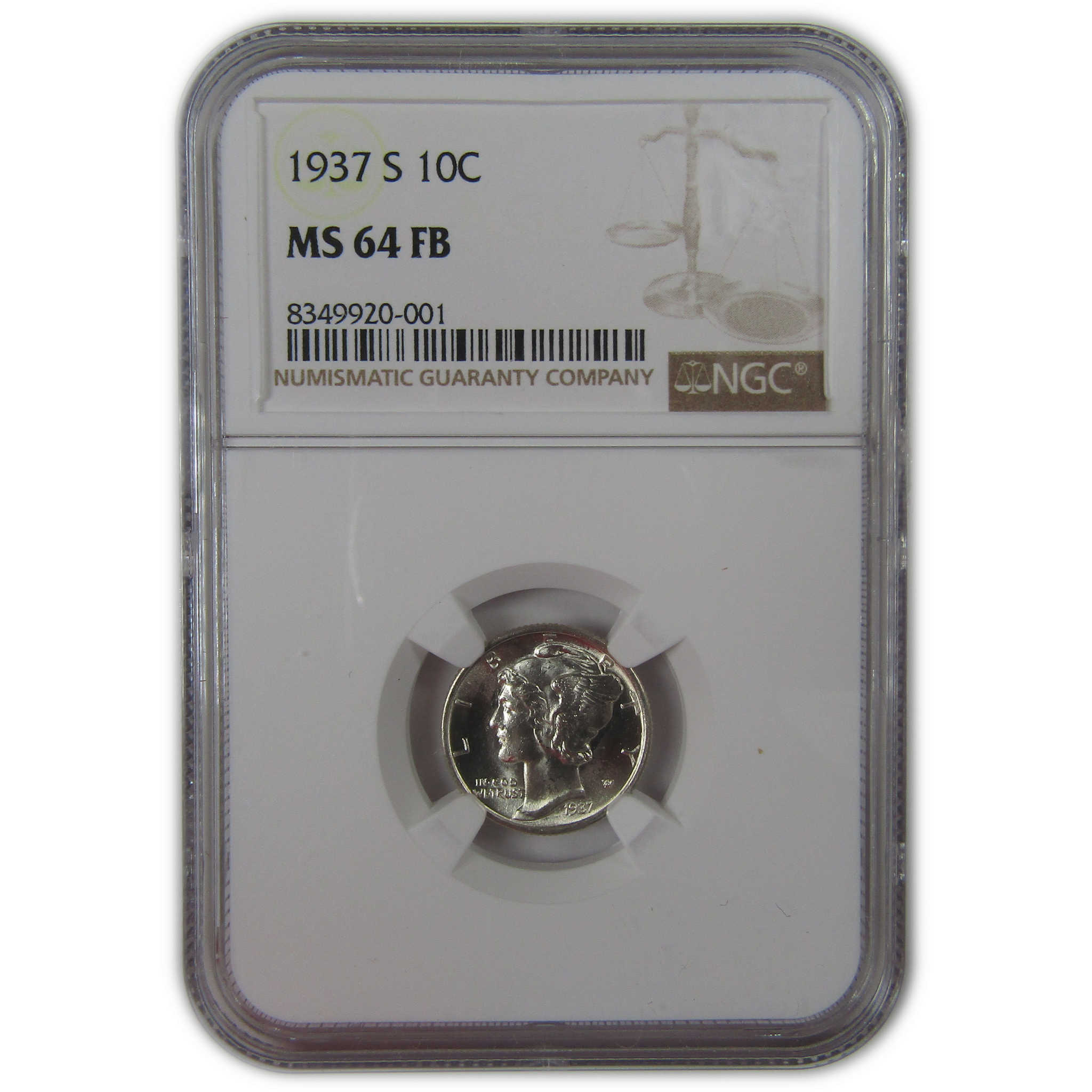 1937 S Mercury Dime MS 64 FB NGC Silver Uncirculated SKU:I23219 | eBay