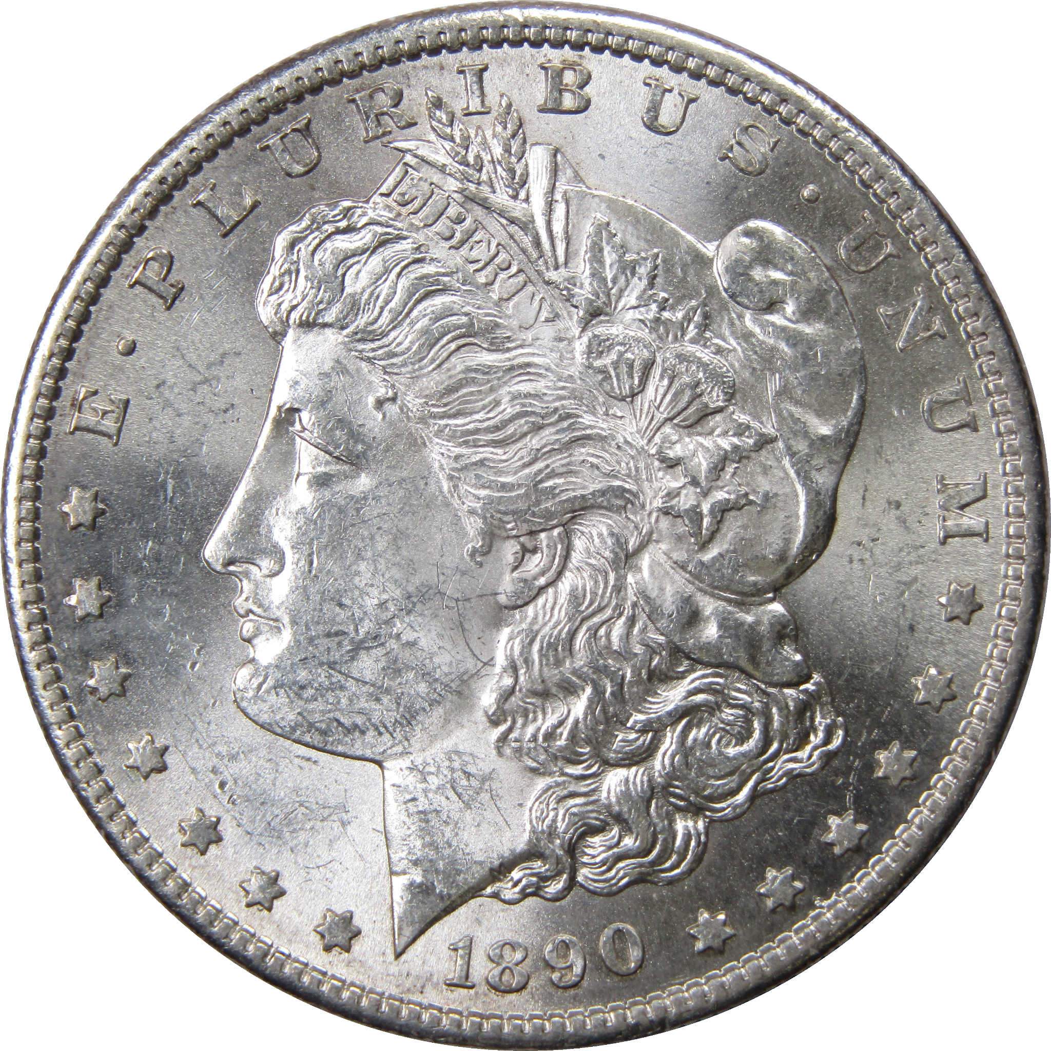 CHOICE AU 90/% Silver 1890-S Morgan Silver Dollar