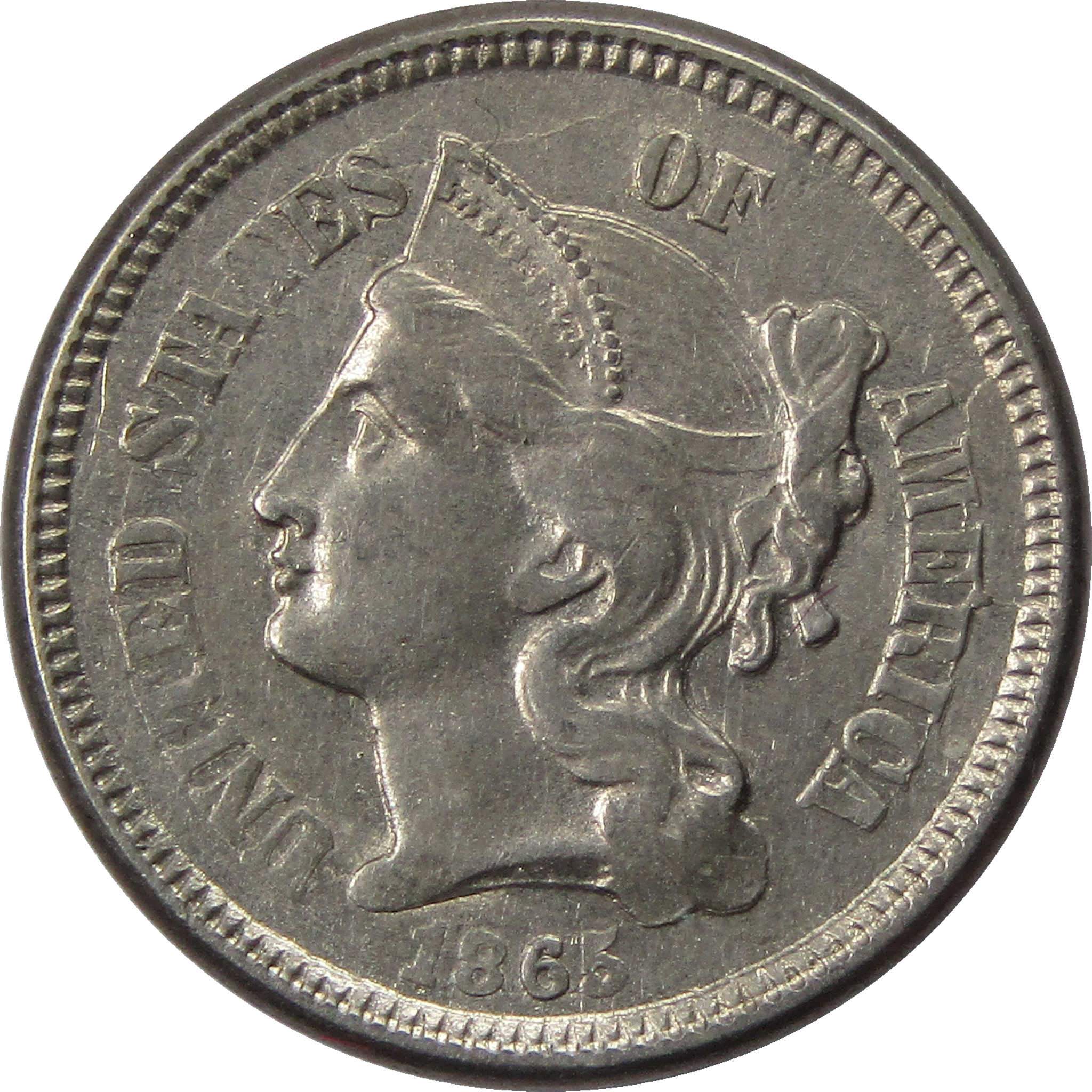 1865 3 cent coin 1865 3 cent coin