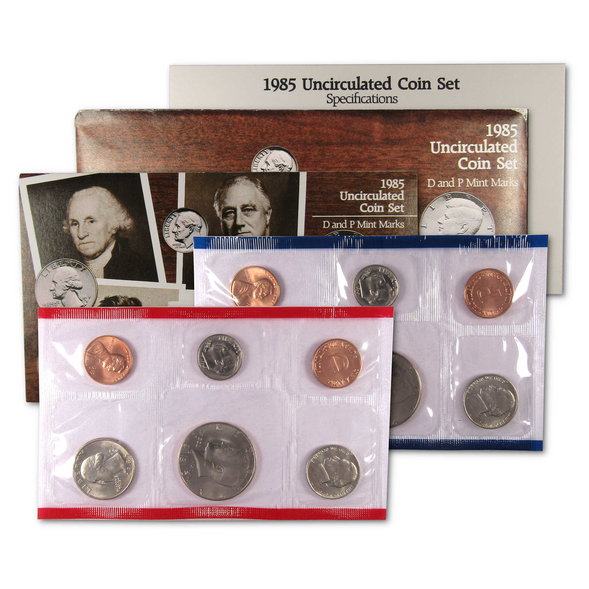 1985 Uncirculated Coin Set U.S Mint Original Government Packaging