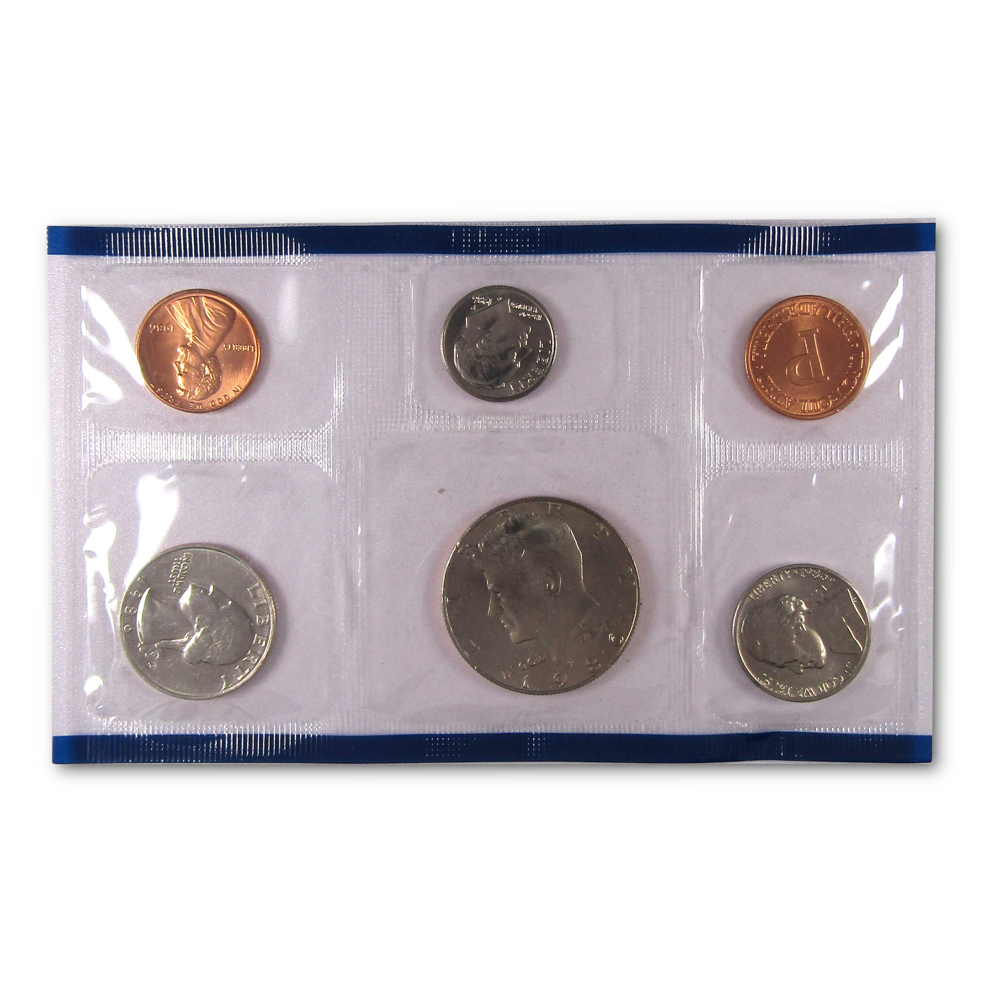1986 Uncirculated Coin Set U.S Mint Original Government Packaging
