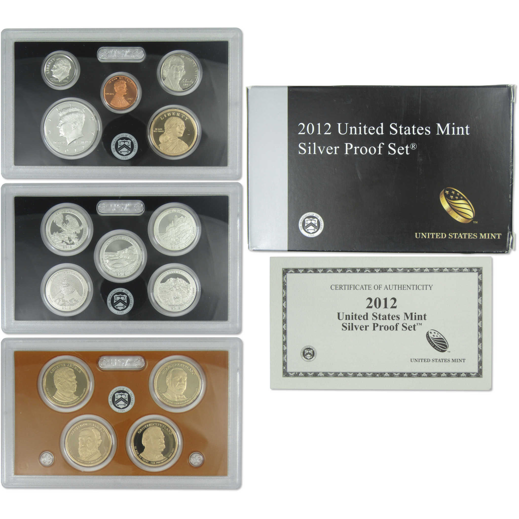 2012 Silver Proof Set U.S. Mint Original Government Packaging OGP