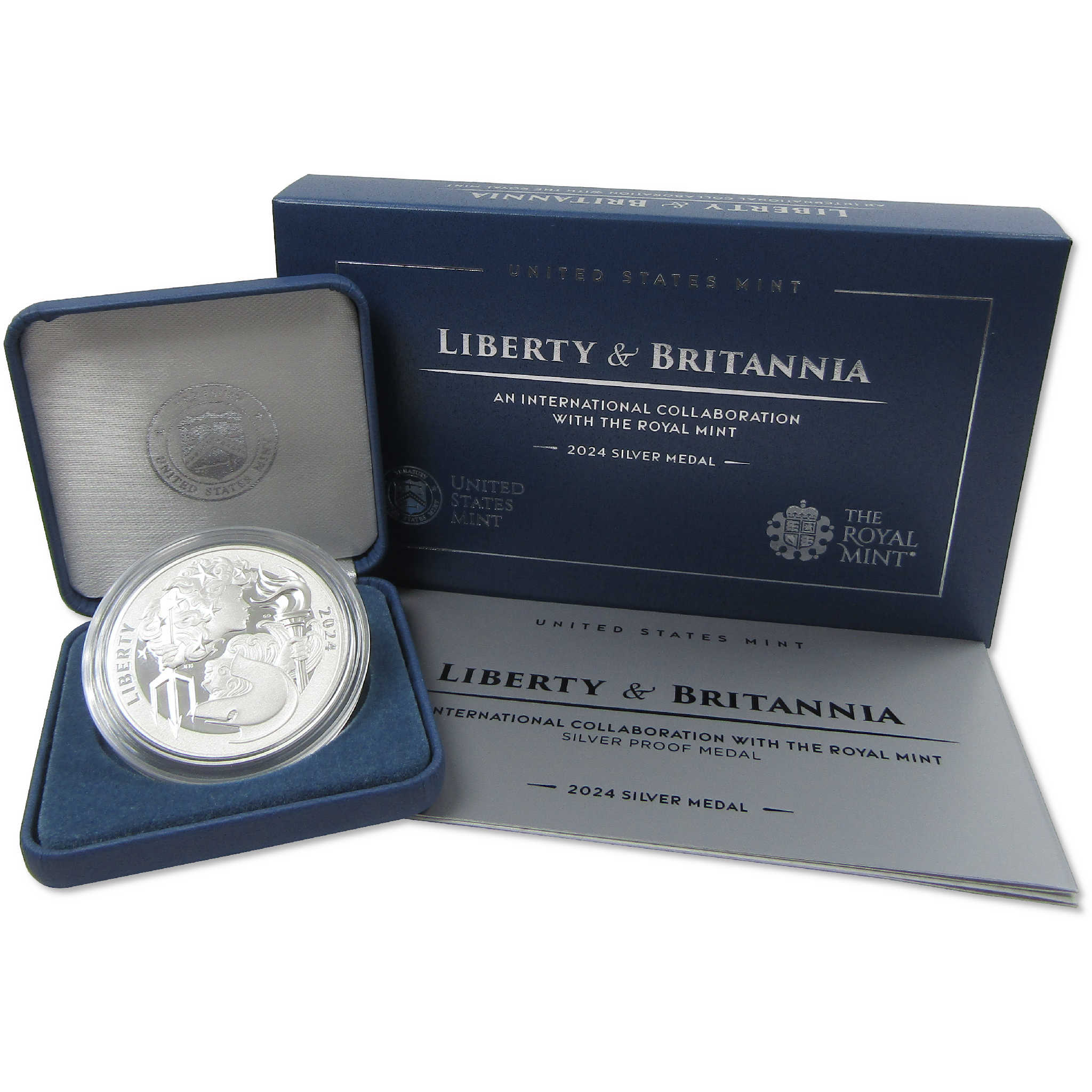 2024 Liberty & Britannia 1 oz .999 Silver Proof Medal OGP COA | eBay