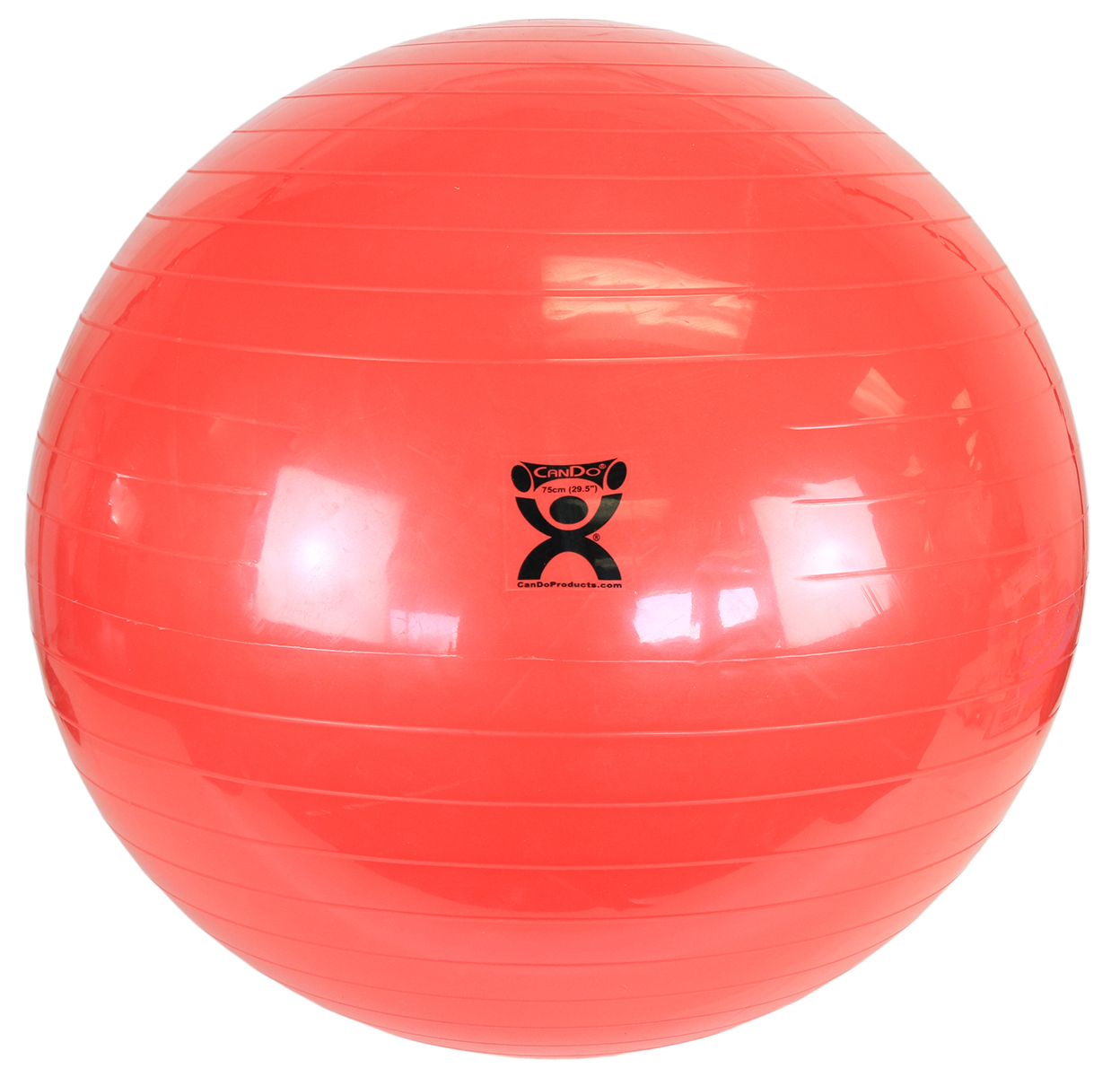 CanDo Inflatable Exercise Ball - Red - 30