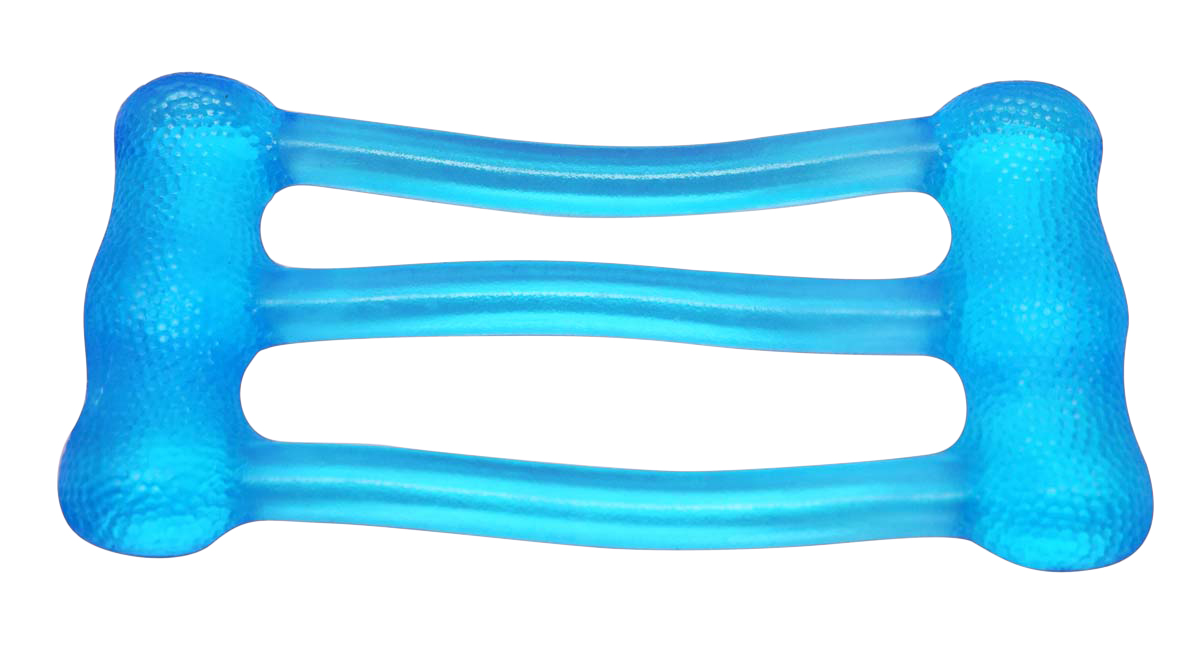 CanDo Jelly Expander Triple Exerciser - blue - heavy