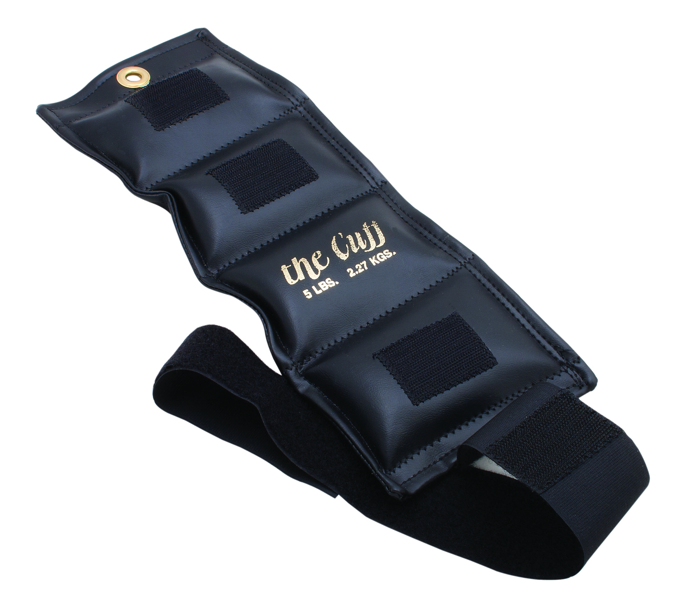 The Cuff Ankle and Wrist Weight Black 5lb Exercise Weight for Enhanced Workout