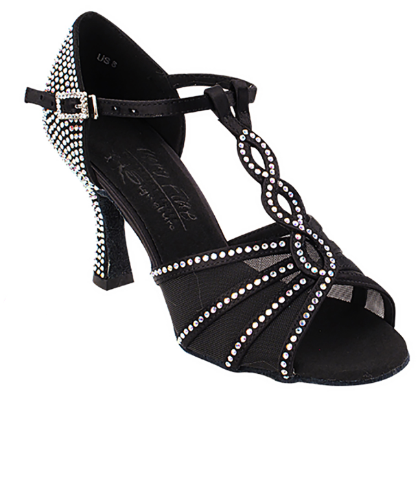 Very Fine Ladies Latin, Rhythm, Salsa Dance Shoes - Crystal Collection S1009CC - Picture 14 of 15