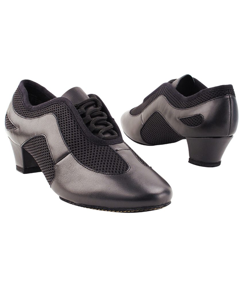 Sehr feine Damen Ballsaal Übung niedriger Absatz Tanzschuhe CD702BBX in schwarz - Bild 13 von 14