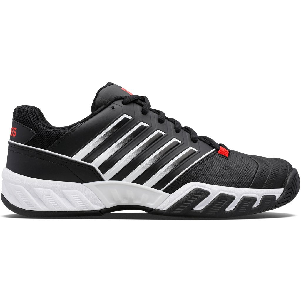 Мужские теннисные туфли K-Swiss BigShot Light 4 ЧерныйБелыйКрасный как мак Для всех кортов 18190₽