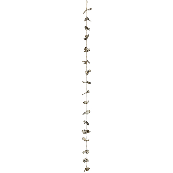 Driftwood and Oyster Shells Garland 24/" Decorative Seashells Hanging Strand