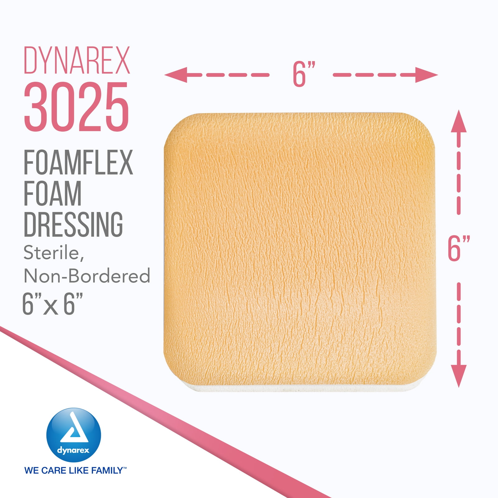Dynarex FoamFlex Foam Dressings Non-Adhesive Waterproof Sterile 120/Case - Picture 19 of 24