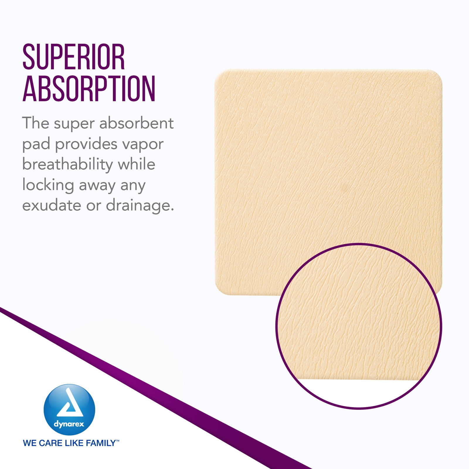 Dynarex SiliGentle Foam Dressings Non-Adhesive Silicone Waterproof Sterile 120Ct - Picture 17 of 21