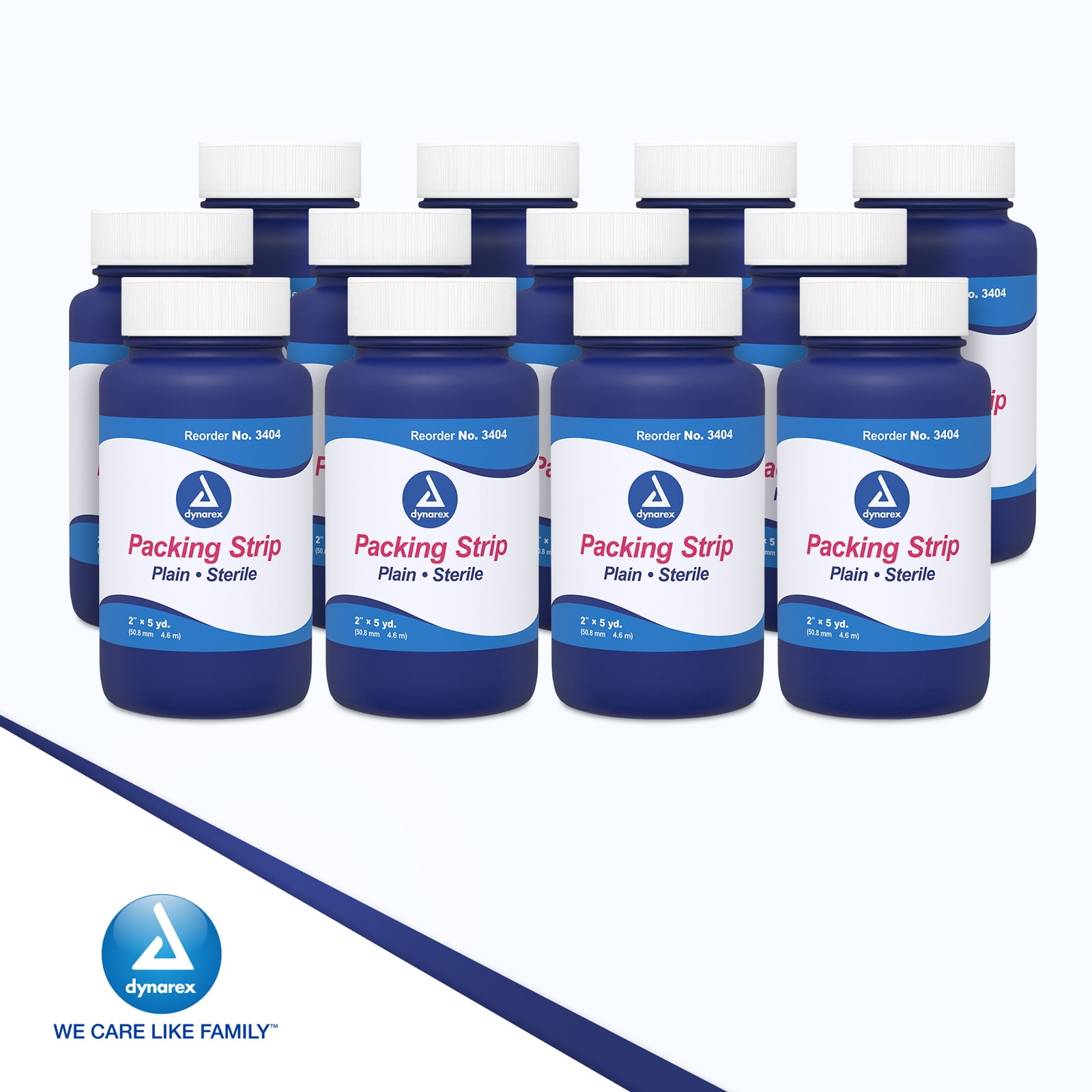 Tiras de embalaje lisas Dynarex estériles 100 % algodón absorbentes para el cuidado de heridas 12/estuche - Imagen 27 de 28