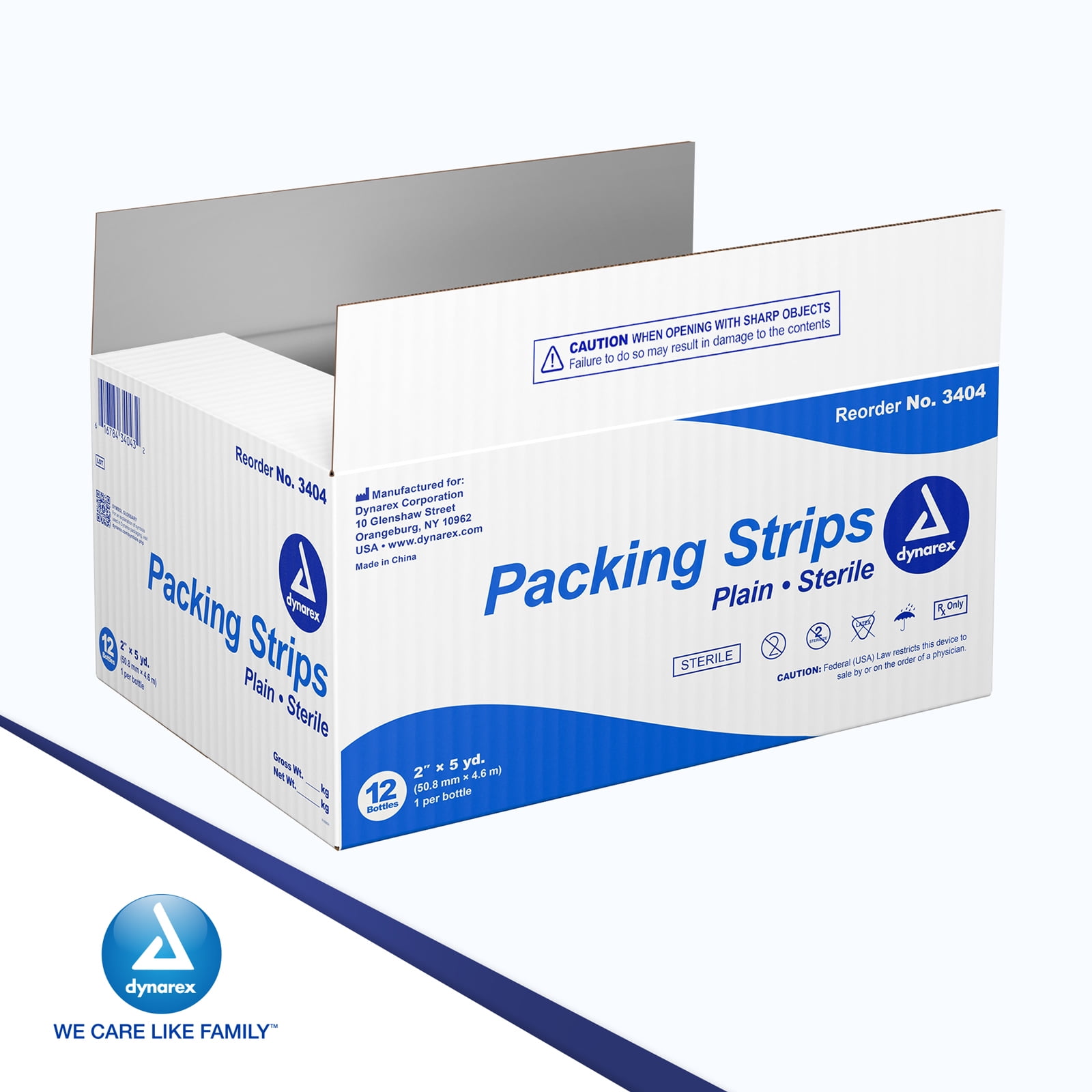 Tiras de embalaje lisas Dynarex estériles 100 % algodón absorbentes para el cuidado de heridas 12/estuche - Imagen 28 de 28