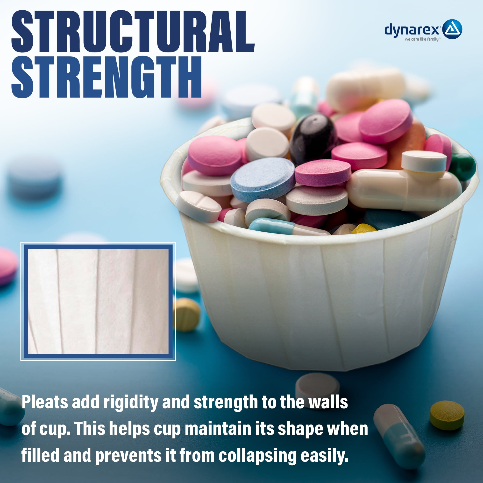 Dynarex Disposable Paper Souffle Cups 3.5–0.5 oz Food-Safe Paper Cups 5000/case - Picture 11 of 35