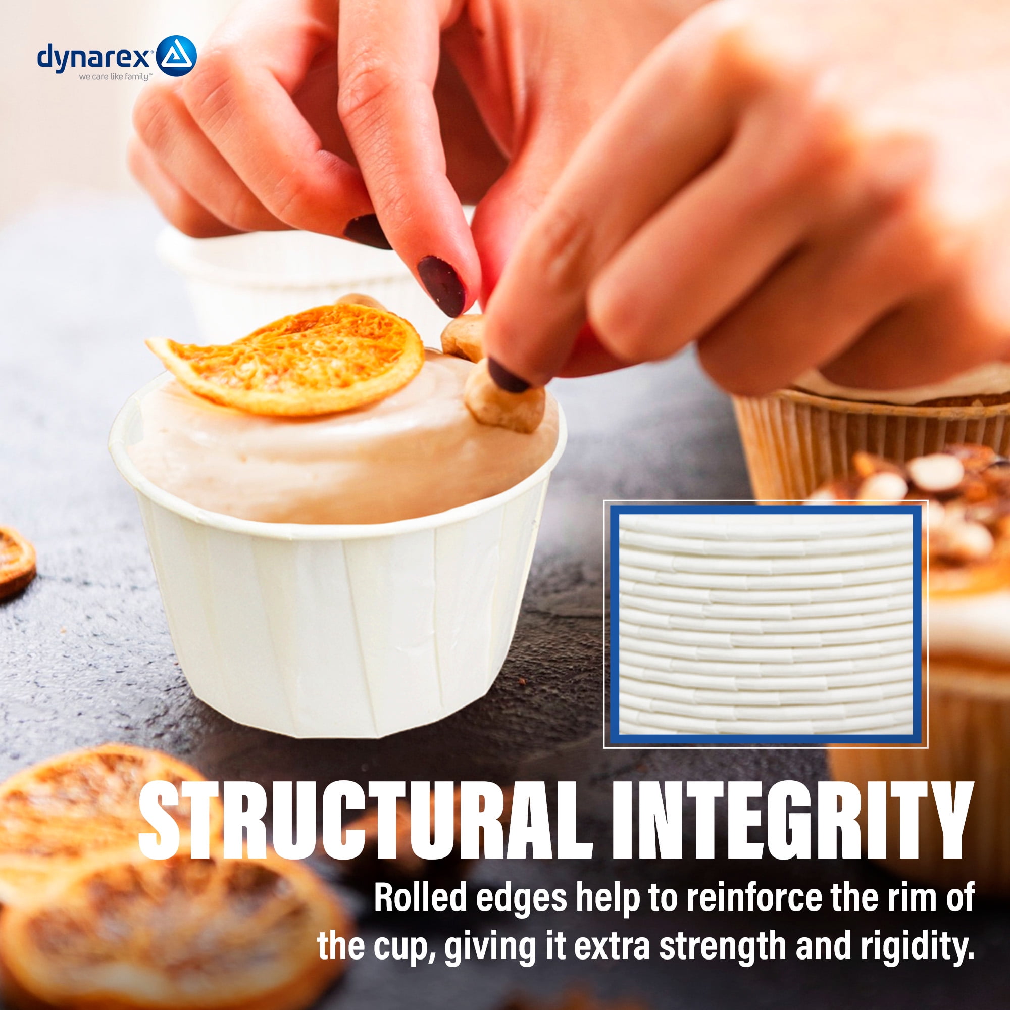 Dynarex Disposable Paper Souffle Cups 3.5–0.5 oz Food-Safe Paper Cups 5000/case - Picture 10 of 35