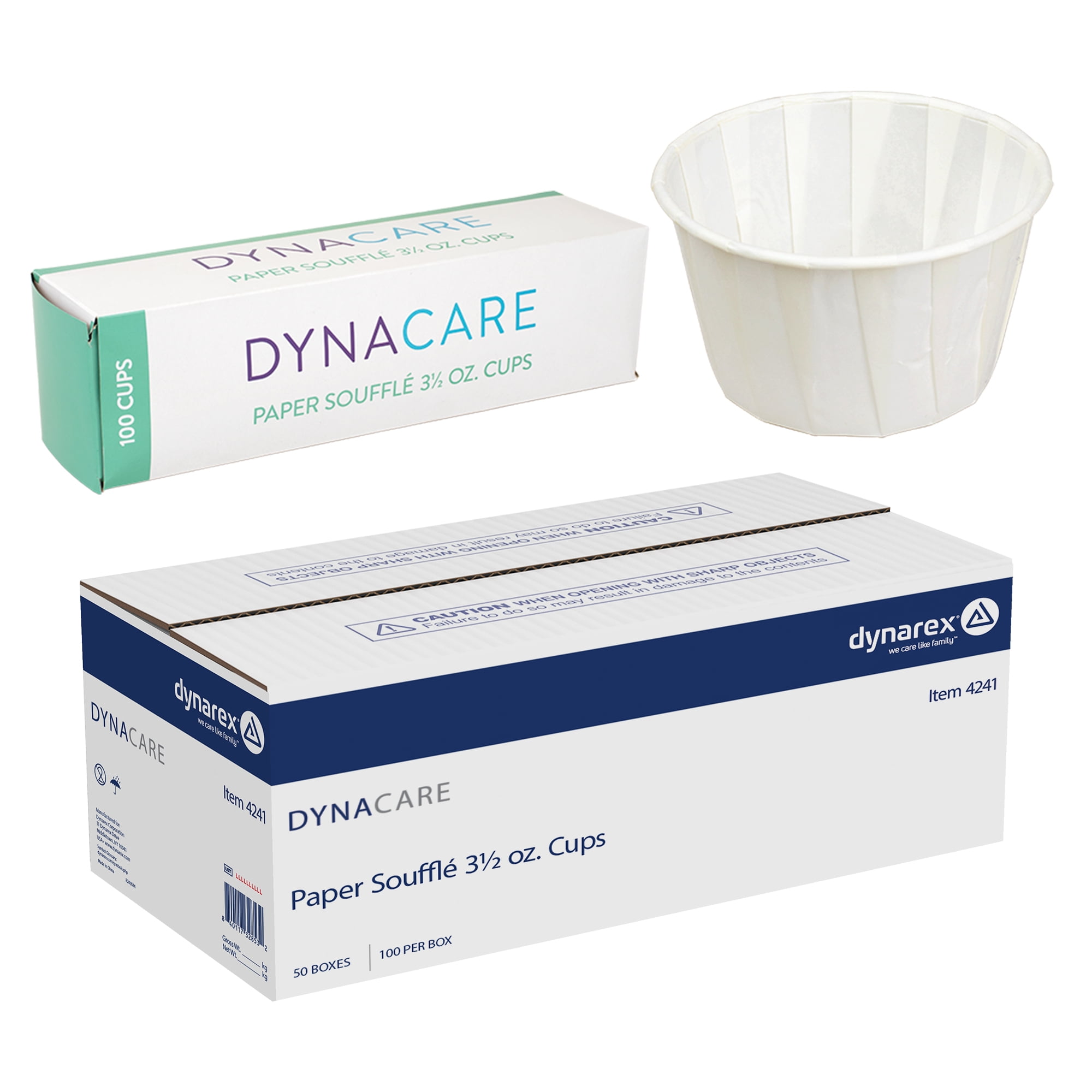 Dynarex Disposable Paper Souffle Cups 3.5–0.5 oz Food-Safe Paper Cups 5000/case - Picture 8 of 35