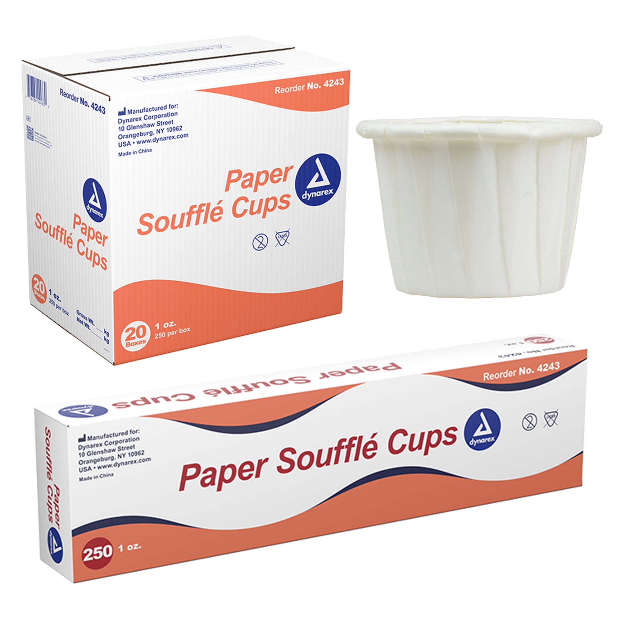 Dynarex Disposable Paper Souffle Cups 3.5–0.5 oz Food-Safe Paper Cups 5000/case - Picture 22 of 35