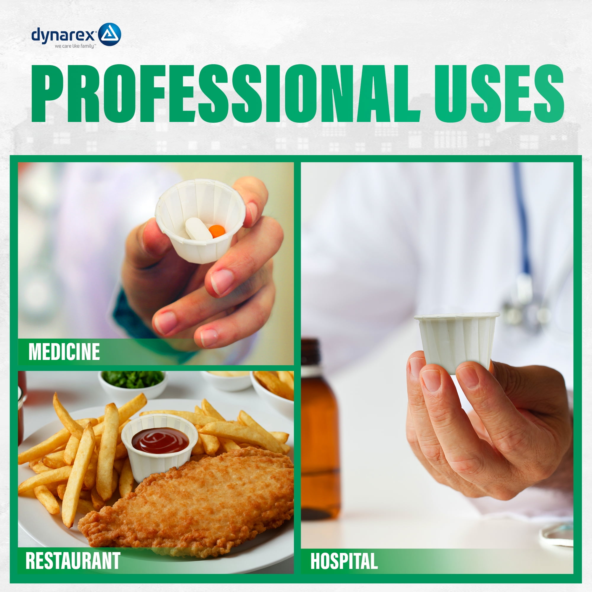 Dynarex Disposable Paper Souffle Cups 3.5–0.5 oz Food-Safe Paper Cups 5000/case - Picture 34 of 35