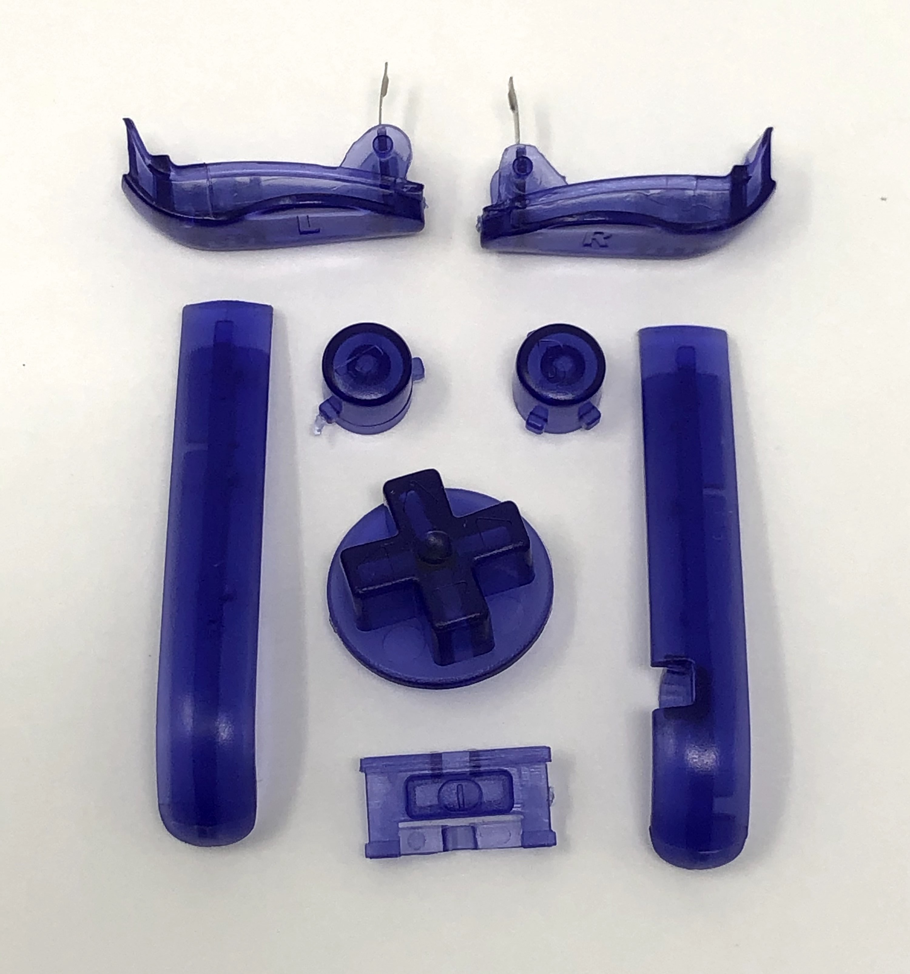 Pulsanti di ricambio GBA Game Boy Advance (trasparente) - Foto 3 di 12