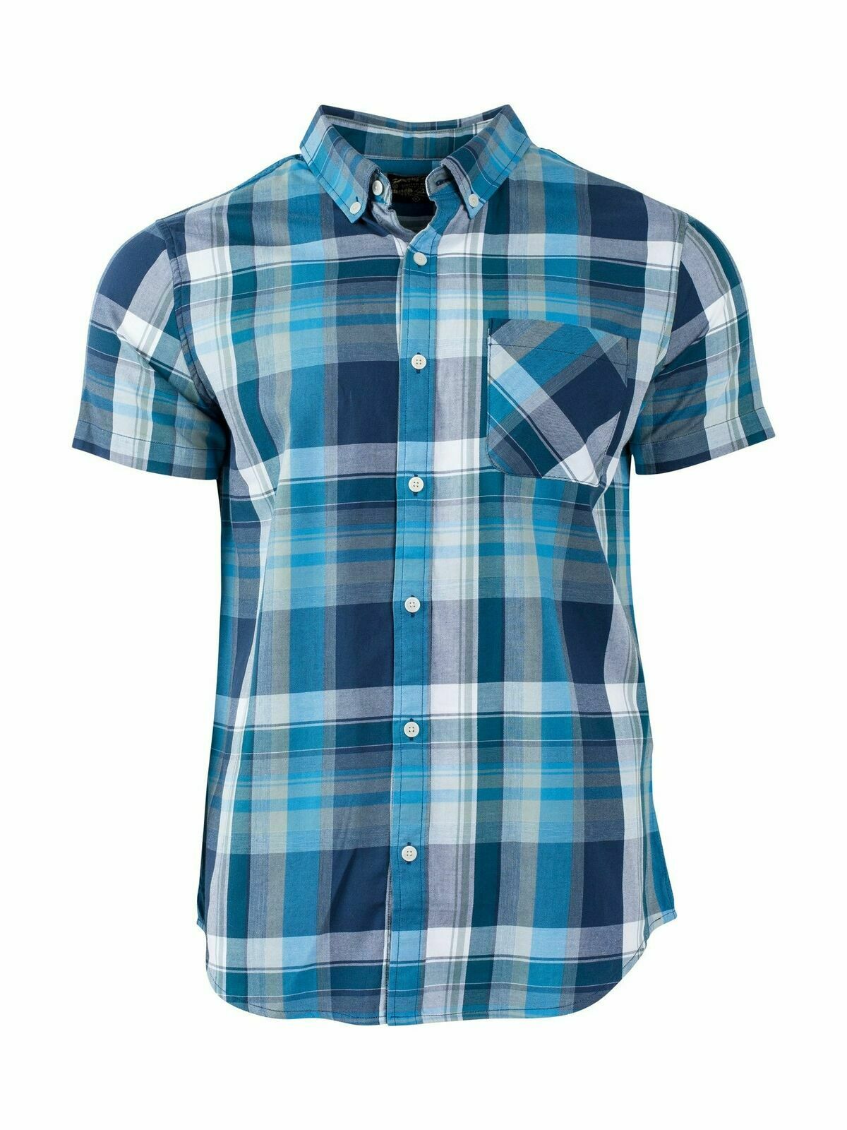 United By Blue Mens Washington Plaid Short Sleeve Shirts Organic Cotton - Picture 2 of 3