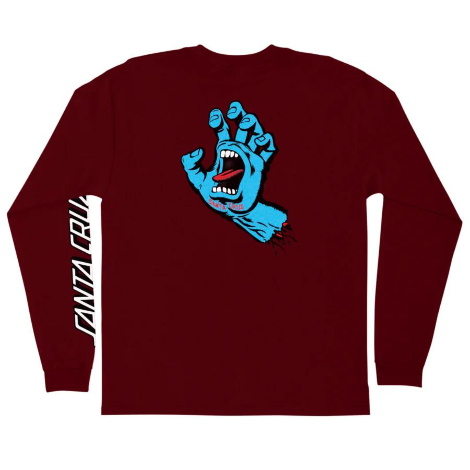 Футболка Santa Cruz Screaming Hand с длинным рукавом для скейтбординга разных цветов