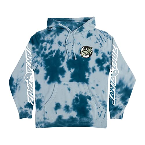 SANTA CRUZ Men's Pullover Hooded Heavyweight Sweatshirt Yin Yang Dot