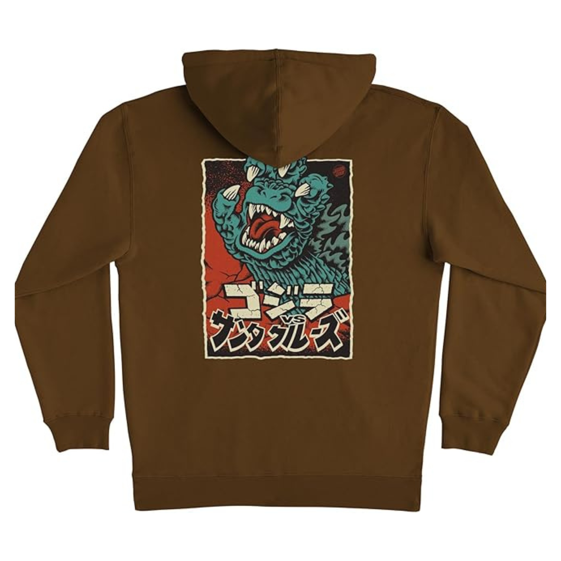 SANTA CRUZ x Godzilla Pullover Hooded Sweatshirt Godzilla Hand Skate Hoodie - Picture 6 of 9