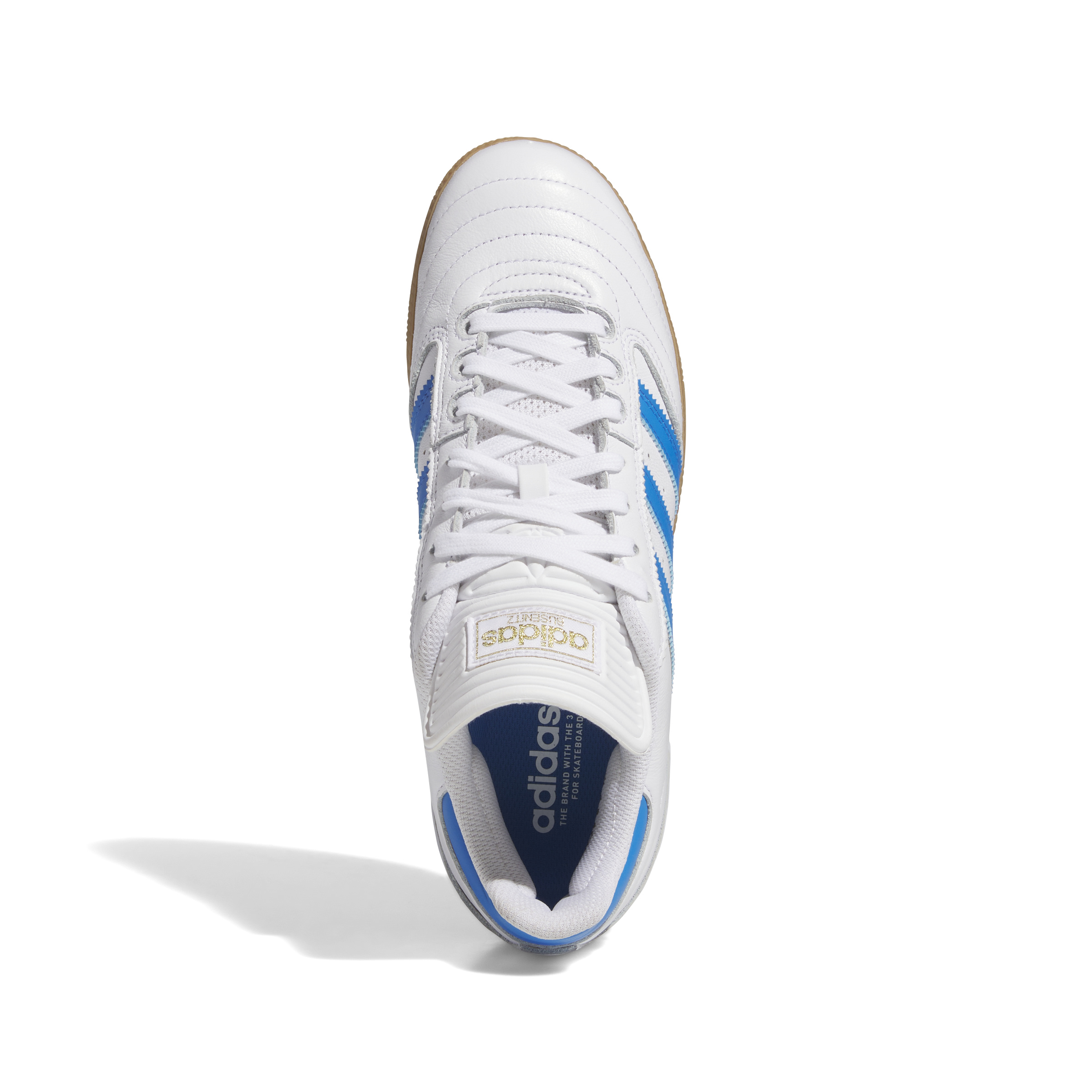Adidas Busenitz Pro Men's Skate Shoes IE3101 Cloud White/Bluebird/Gold Metallic - Picture 8 of 11