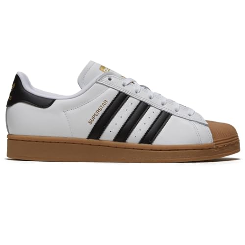 Size 9.5 - Adidas Superstar ADV White Black Gum for sale