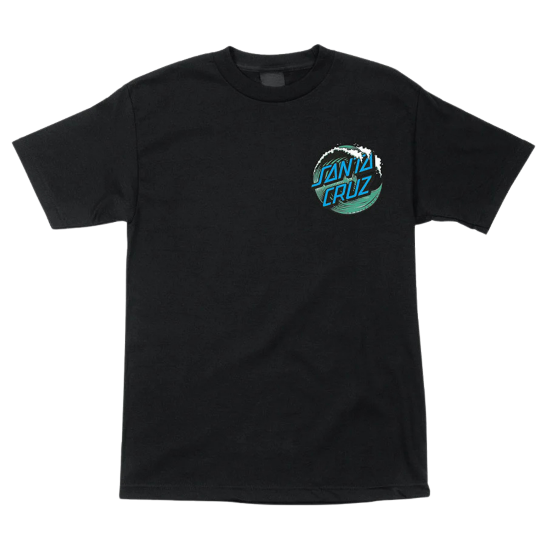 Мужская футболка с логотипом Santa Cruz Wave Dot с коротким рукавом для скейтбординга черного цвета 5390₽