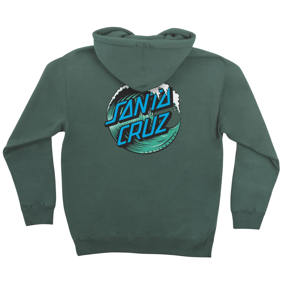SANTA CRUZ Men's Pullover Hooded Sweatshirt Wave Dot Skate Sweatshirt